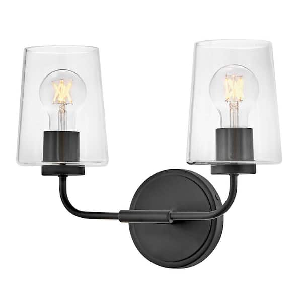 LARK - Kline 14.25 in. 3 Light Black Vanity Light