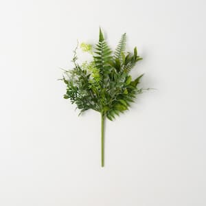 18.5" Verdant Leafy Foliage Pick; Green