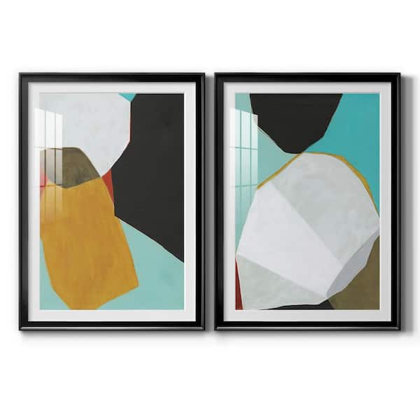 Wexford Home Graphica I by Wexford Homes 2 Pieces Framed Abstract Paper Art Print 30.5 in. x 22.5 in.