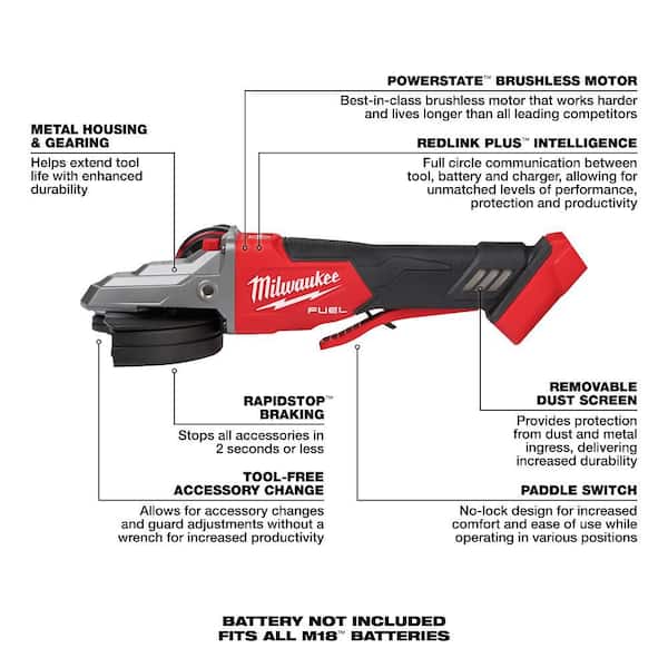 Milwaukee M18 FUEL 18V Lithium-Ion Brushless Cordless 5 in