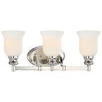 Minka Lavery Savannah Row 3 Light Brushed Nickel Bath Light-3323-84 ...