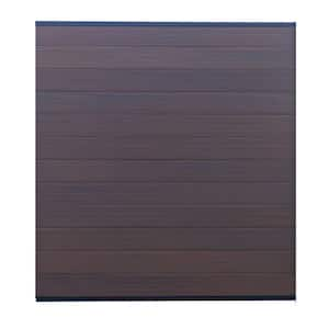 6 ft. x 6 ft. Mahogany 360 Cap Composite Valla Horizontal Fence Panel