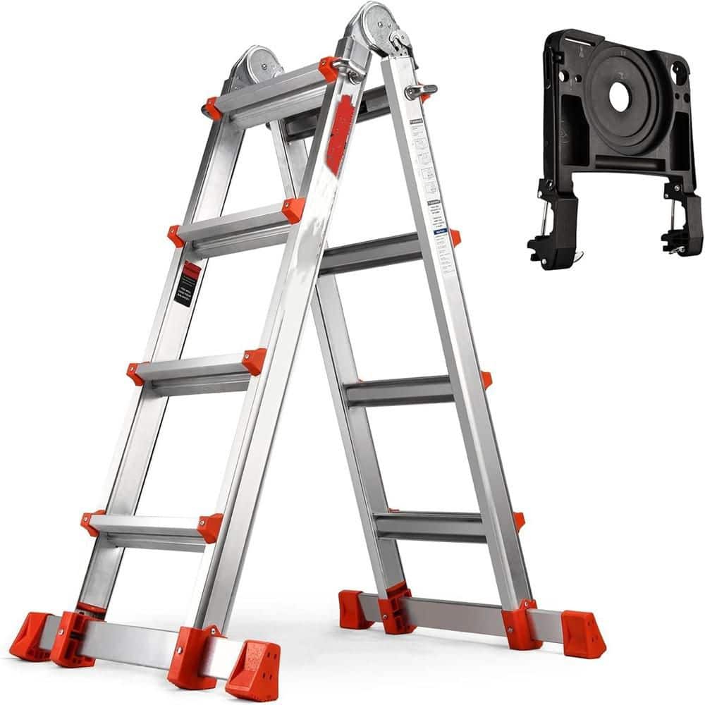 A Frame Series [ 17 ft. ] {Multi-Position, Removable Tool Tray, Stabilizer 