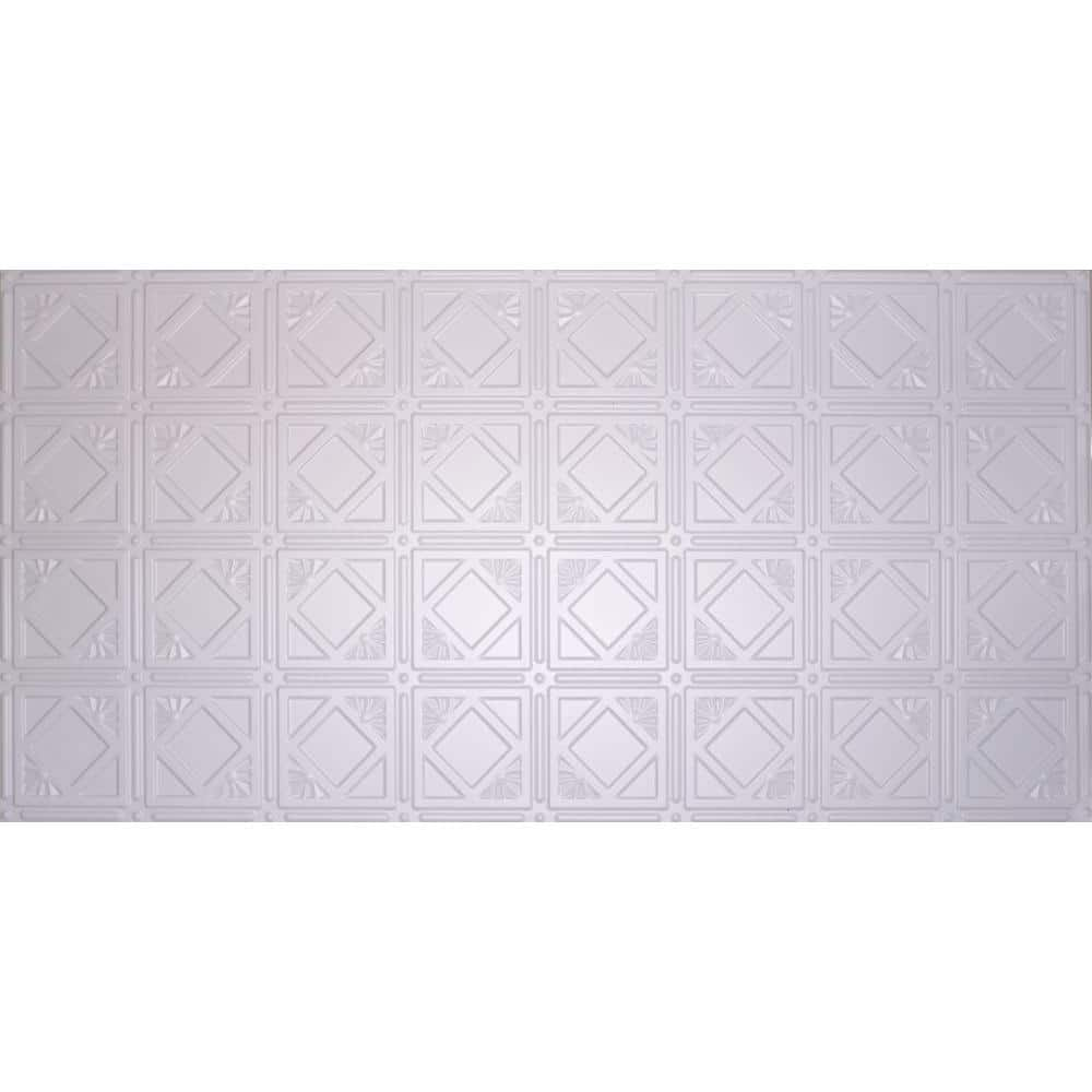 UPC 812506002071 product image for Dimensions Faux 2 ft. x 4 ft. Tin Style Ceiling and Wall Tiles in White | upcitemdb.com