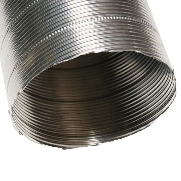 Rubber-Cal 12 in. x 60 in. Non-insulated Flexible SS-Flex 800 Stainless  Steel Hose Silver 01-W146-12 - The Home Depot