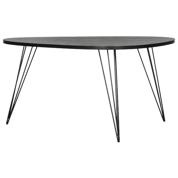 SAFAVIEH Rocco 38 in. Black Medium Specialty Wood Coffee Table