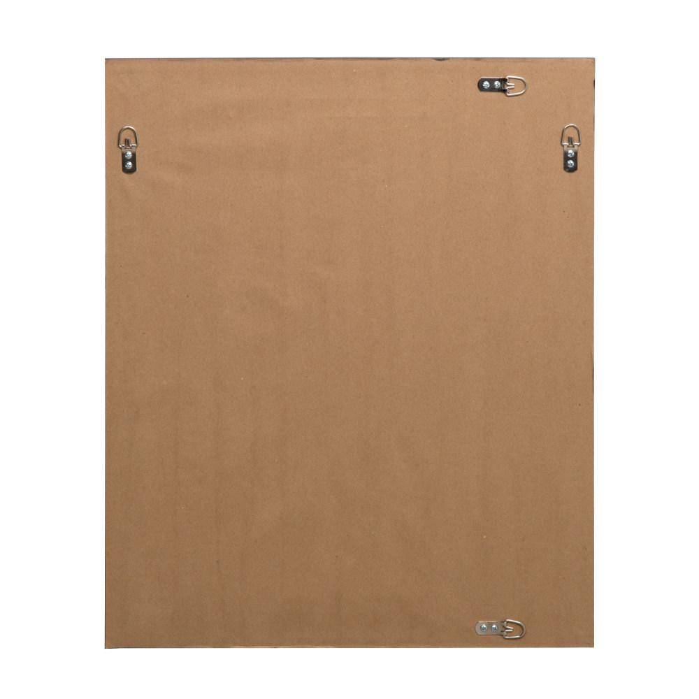 Calter Contemporary Black Polystyrene 25x30 Rectangular Wall Mirror