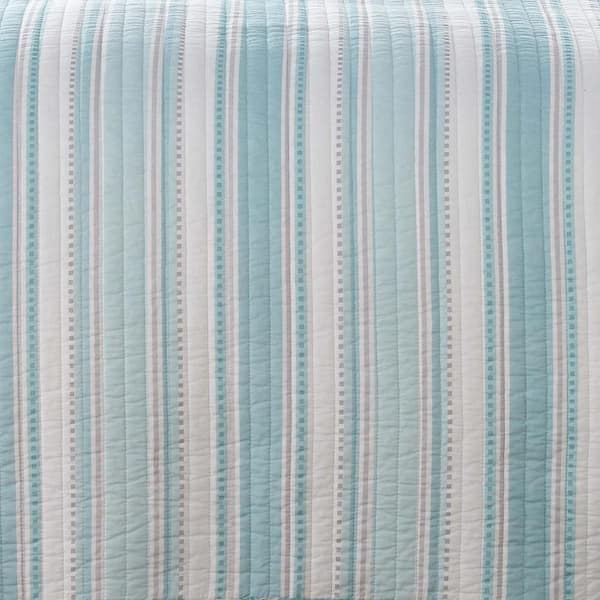 Laguna Coral Ticking Fabric