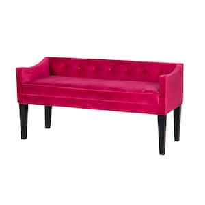 Gracie Upholstered Bench in Chantel Magenta