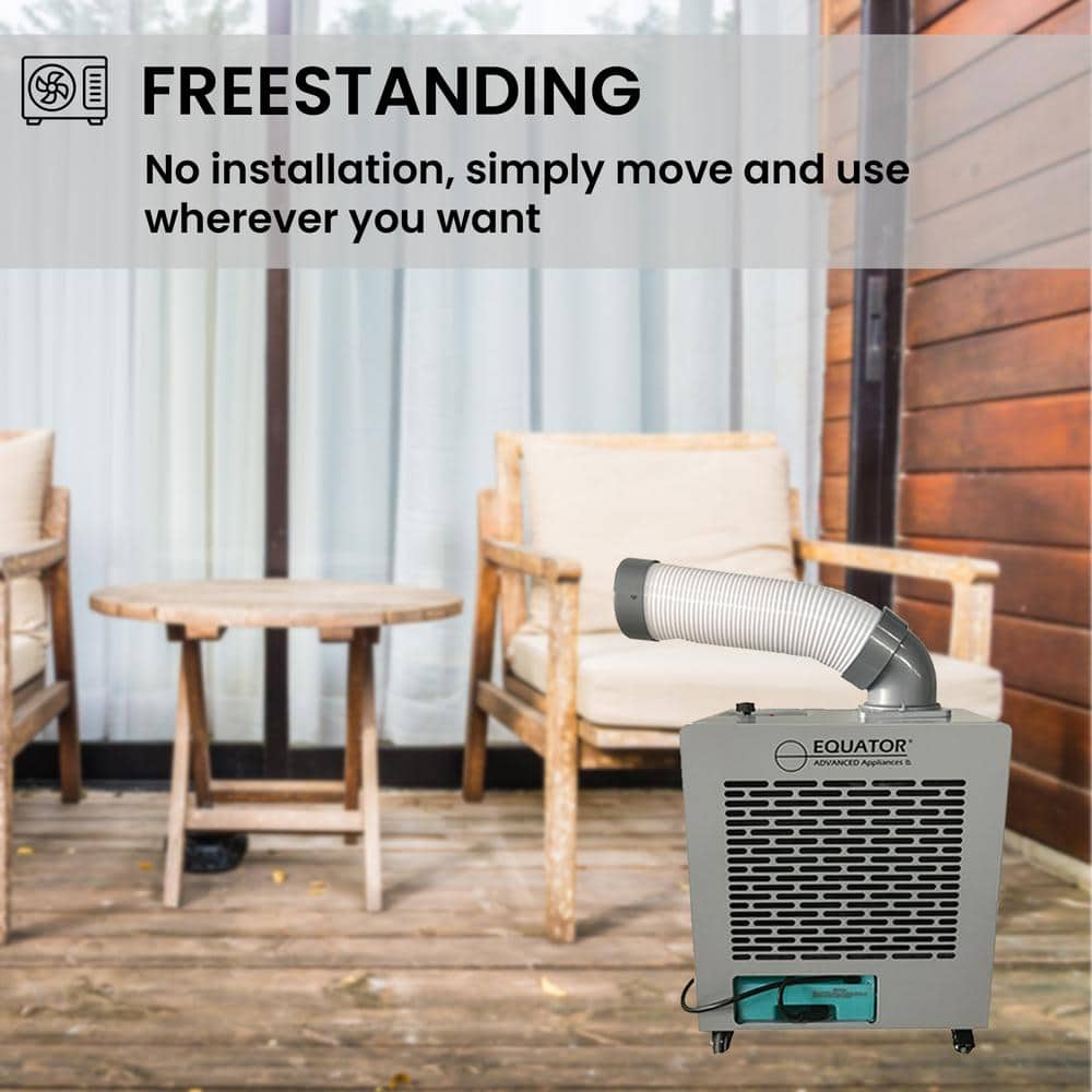 Equator Silver 7000 BTU Outdoor Portable Air Conditioner with Casters