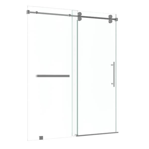 Kobiworks Radiance 60 in. W x 76 in. H Single Sliding Frameless