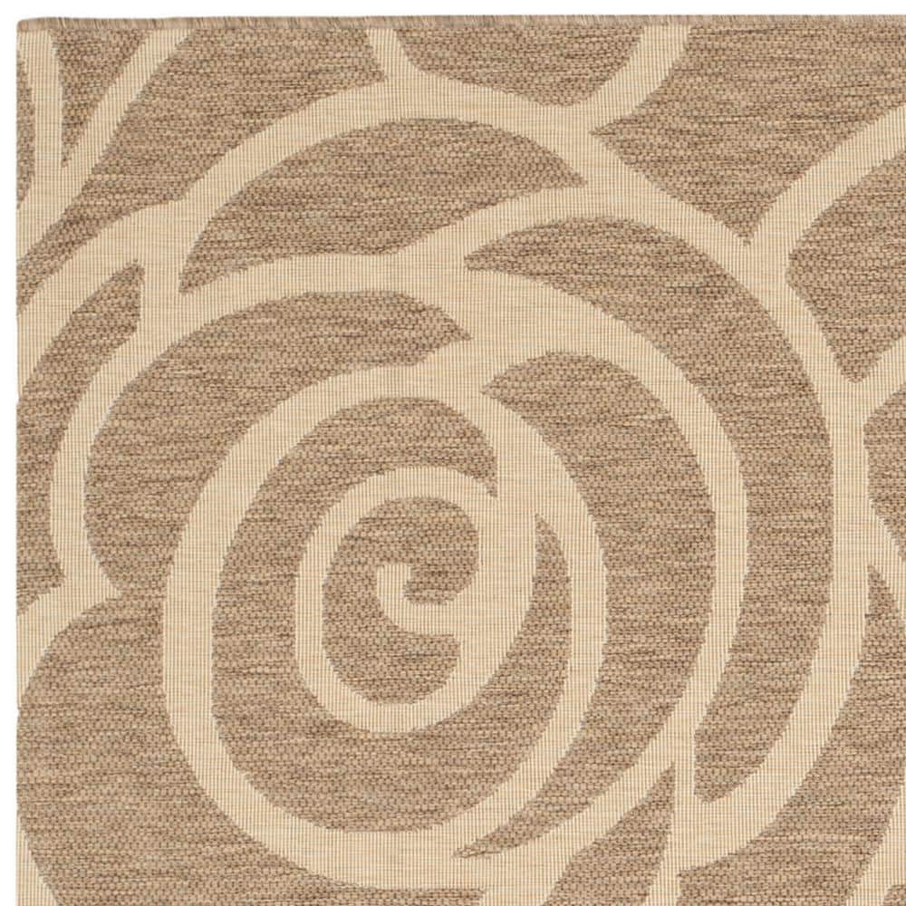 Blue Square Easy-Care Synthetic Indoor/Outdoor Area Rug