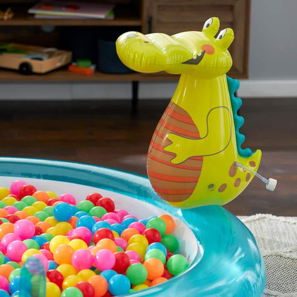 Intex Gator Inflatable Kiddie Pool with Slide and Sprinkler