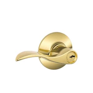 Schlage Accent Aged Bronze Keyed Entry Door Handle F51A ACC 716