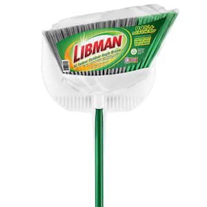 15 in. Extra-Large Precision Angle Broom and Dustpan Set with Steel Handle