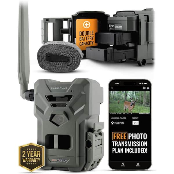 Flex-Plus Cellular Trail Cam-36MP, 1080p, GPS, Dual LTE, Extended Battery, 100' Range