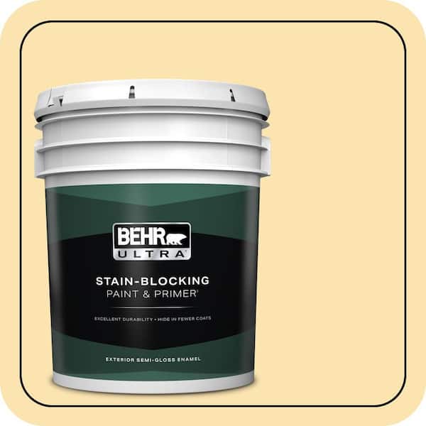 BEHR ULTRA 5 gal. #360C-2 Wickerware Semi-Gloss Enamel Exterior Paint & Primer