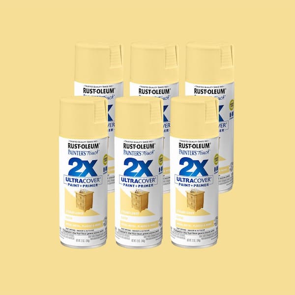 12 oz. Satin Strawflower General Purpose Spray Paint (6-Pack)