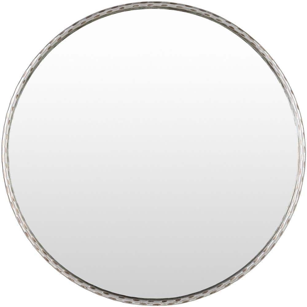 Georgine 32 in. W x 32 in. H Silver Gray Framed Decorative Mirror ...