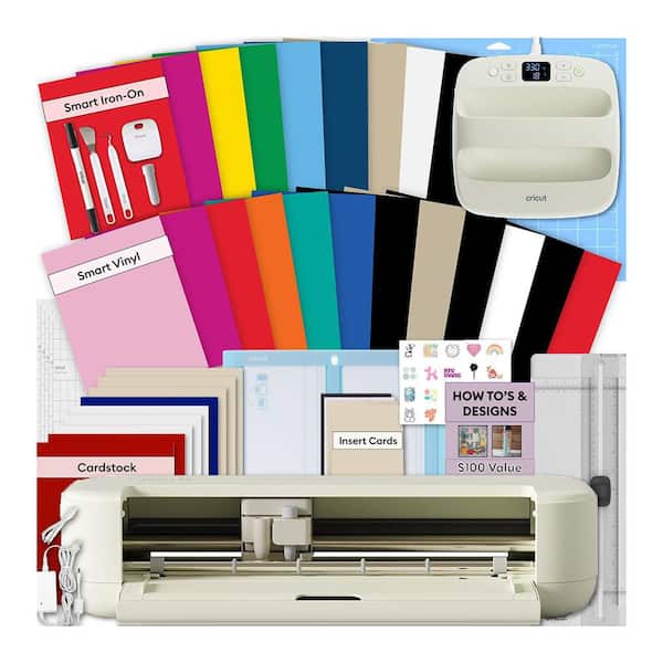 Explore 5 Smart Cutting Machine and EasyPress SE Heat Press Craft Bundle with Vinyl, HTV, Cardstock, Tools and Mats