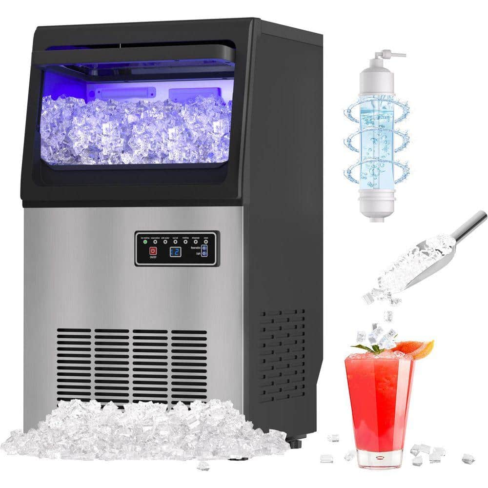 Reviews for Quyndor 13.5 in. 90 lbs. Freestanding Commercial Nugget Ice ...
