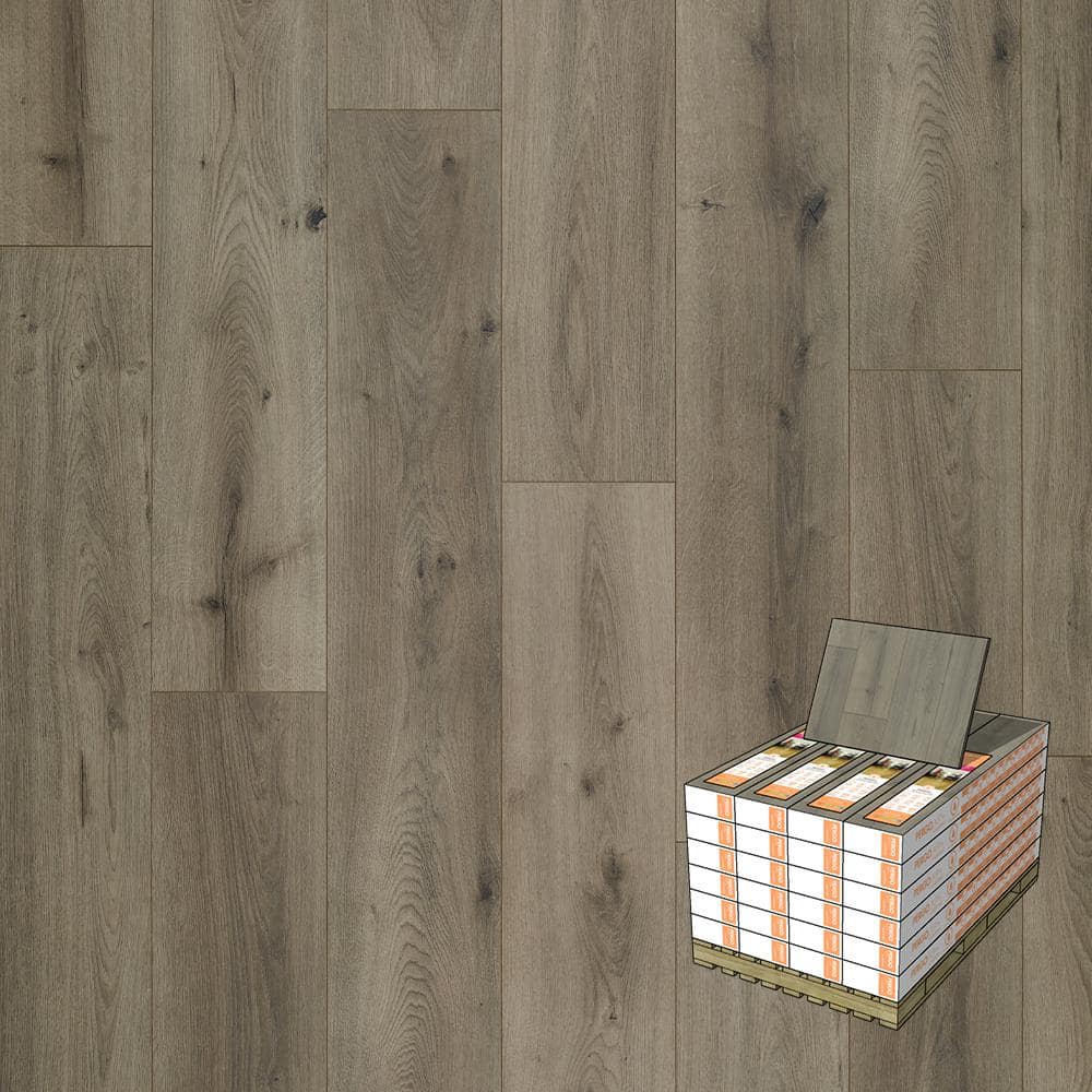 Pergo XP+ Stone Haven Oak 10 mm T x 7.4 in. W Waterproof Laminate Wood Flooring (589 sqft/pallet), Medium -  LF001076P