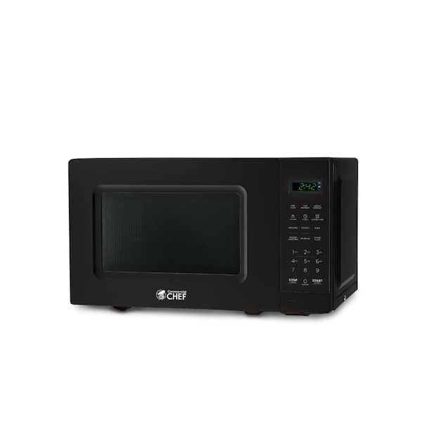 Commercial CHEF 17.3 in. W 0.7 cu. ft. 700-Watt Countertop Microwave Oven in Black