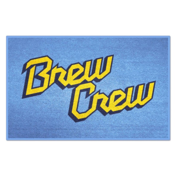 FANMATS Milwaukee Brewers Blue Starter Mat Accent Rug - 19in. x 30in.