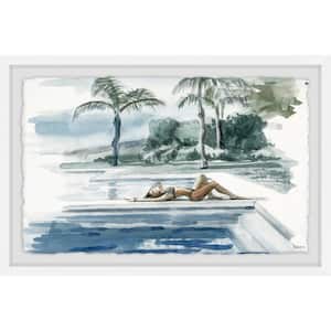 30 in. H x 45 in. W "Be with the Water" by Parvez Taj Framed Wall Art
