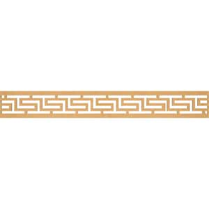 Tulum Fretwork 0.25 in. D x 46.5 in. W x 6 in. L MDF Wood Panel Moulding