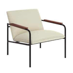 Boulevard Cafe Ivory Metal Accent Chair