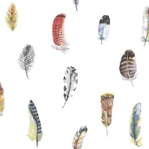 Global Fusion Feather Design Wallpaper