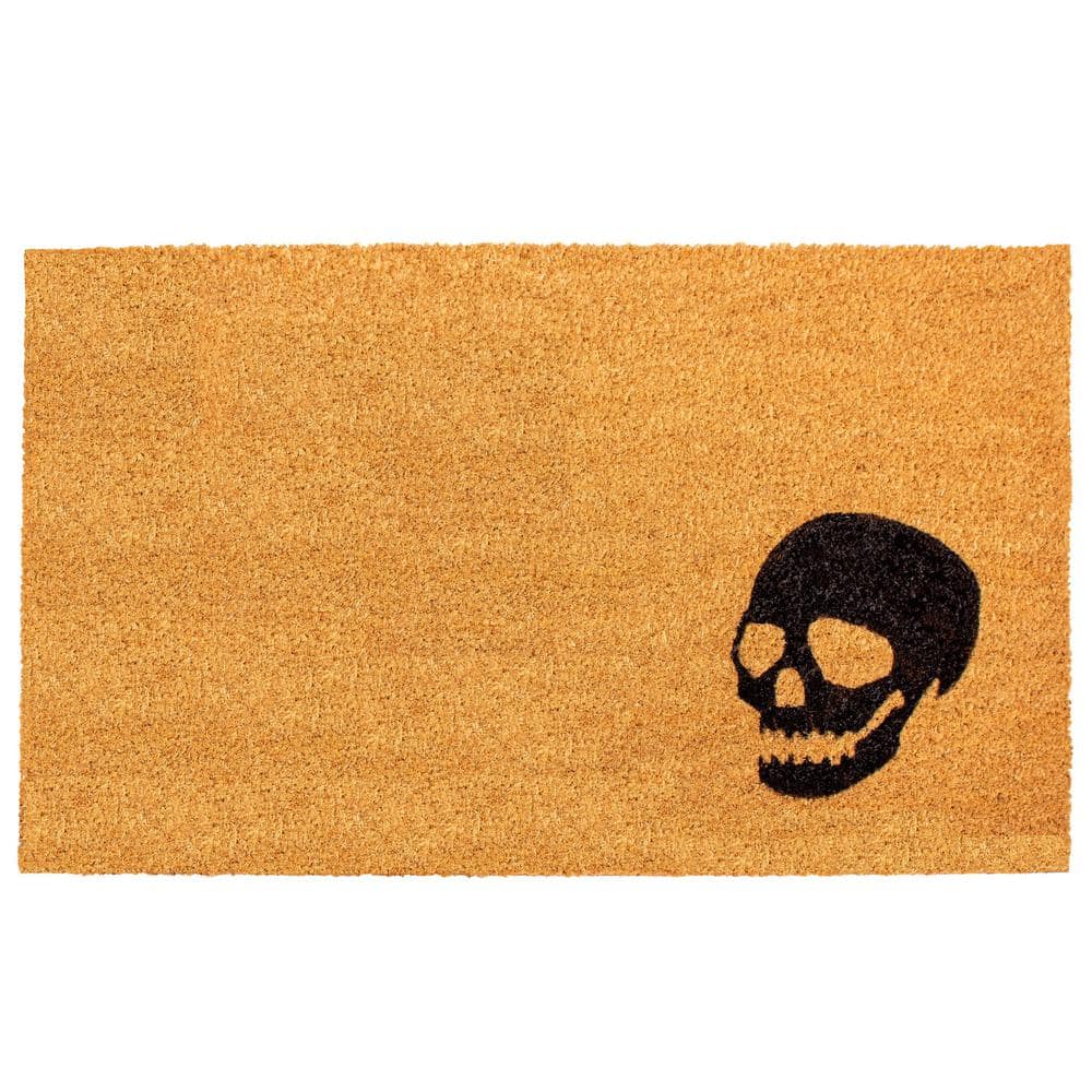 Trafficmaster Skull Coir Doormat Door Mat with PVC Backing 18 x