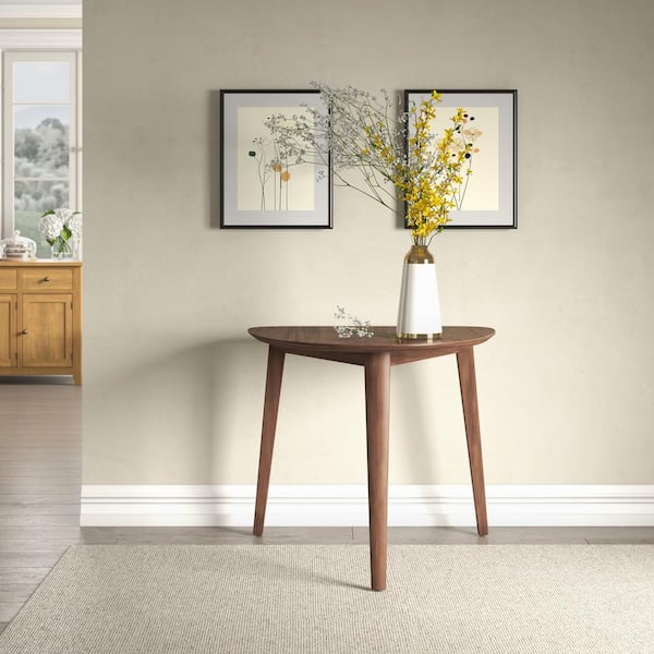 NEW CLASSIC HOME FURNISHINGS New Classic Furniture Oscar Walnut Wood Triangle Corner Dining Table (Seats 3)