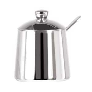 10 fl.oz Silver Stainless Steel Sugar bowl with spoon, mirror finish
