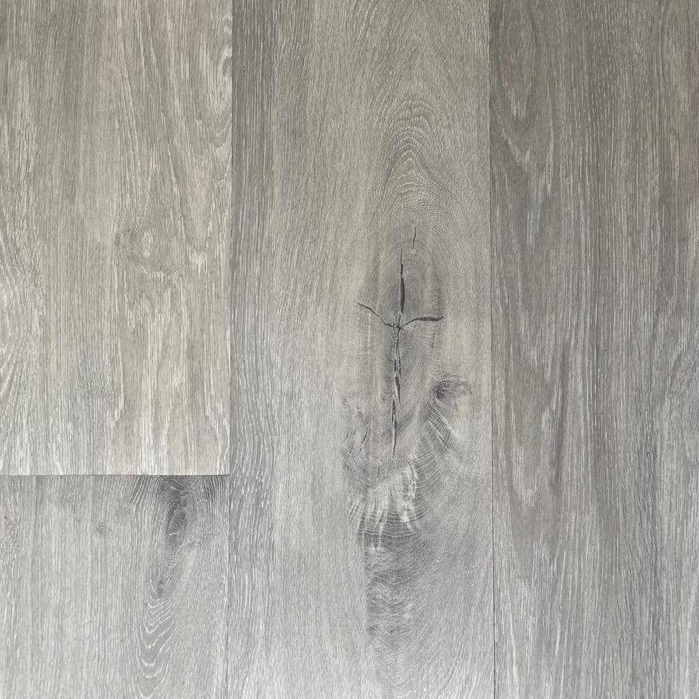 Take Home Sample-Silver Gray 20 mil x 9 in. W x 48 in. L Water Resistant Lo