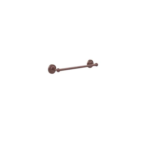 Allied Brass Prestige Regal Collection 18 in. Back to Back Shower Door Towel Bar in Antique Copper