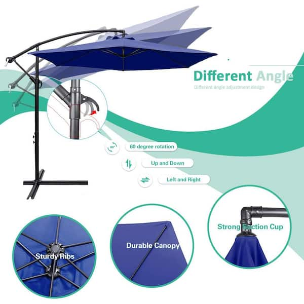 Tozey 10 ft. Patio Offset Cantilever Umbrella Outdoor Market