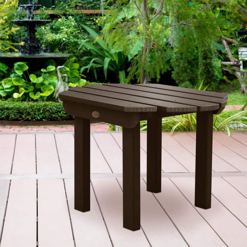 Weathered Acorn Classic Westport Adirondack Outdoor Side Table