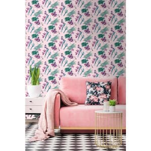 Utopia Pink Strippable Removable Wallpaper