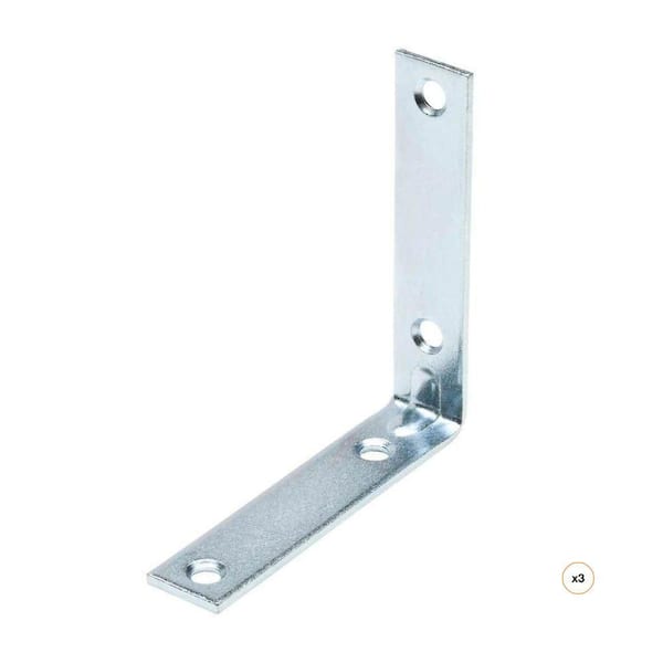 2 in. Steel Zinc-Plated Corner Brace (12-Pack)