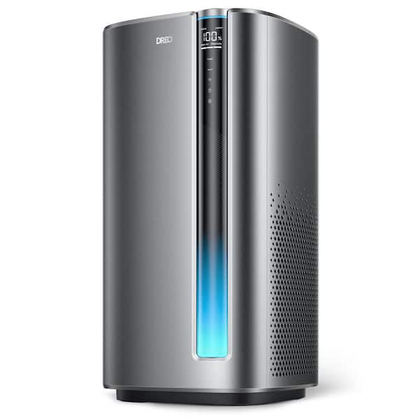 DREO 423 sq. ft. Smart Air Purifier, HEPA Filter, Marco Max-S for Tabletop, Auto Mode, Wi-Fi Voice Control in Silver