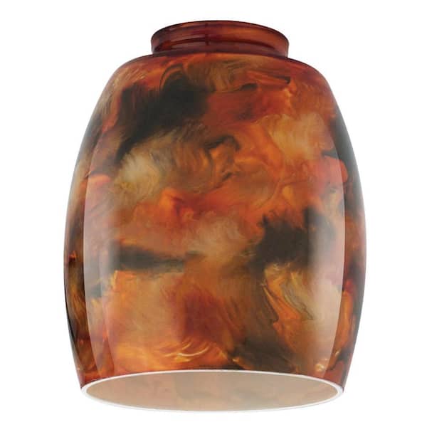 Westinghouse 5-3/8 in. Handblown Fire Pit Shade with 2-1/4 in. Fitter and 4-1/2 in. Width