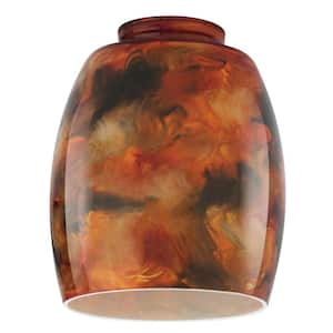 5-3/8 in. Handblown Fire Pit Shade with 2-1/4 in. Fitter and 4-1/2 in. Width
