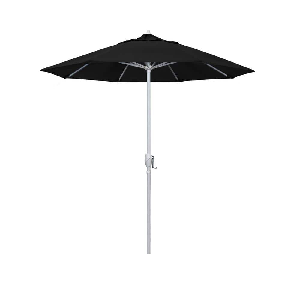 7.5 ft. Black Aluminum Market Patio Umbrella Auto Tilt in Black Olefin price history on PriceWatchPro