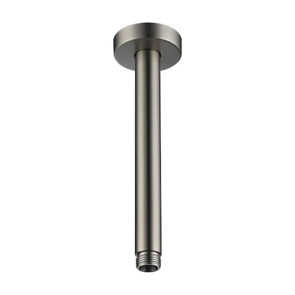 7.87 in. 200mm Round Ceiling Mount Shower Arm in Brushed Nickel