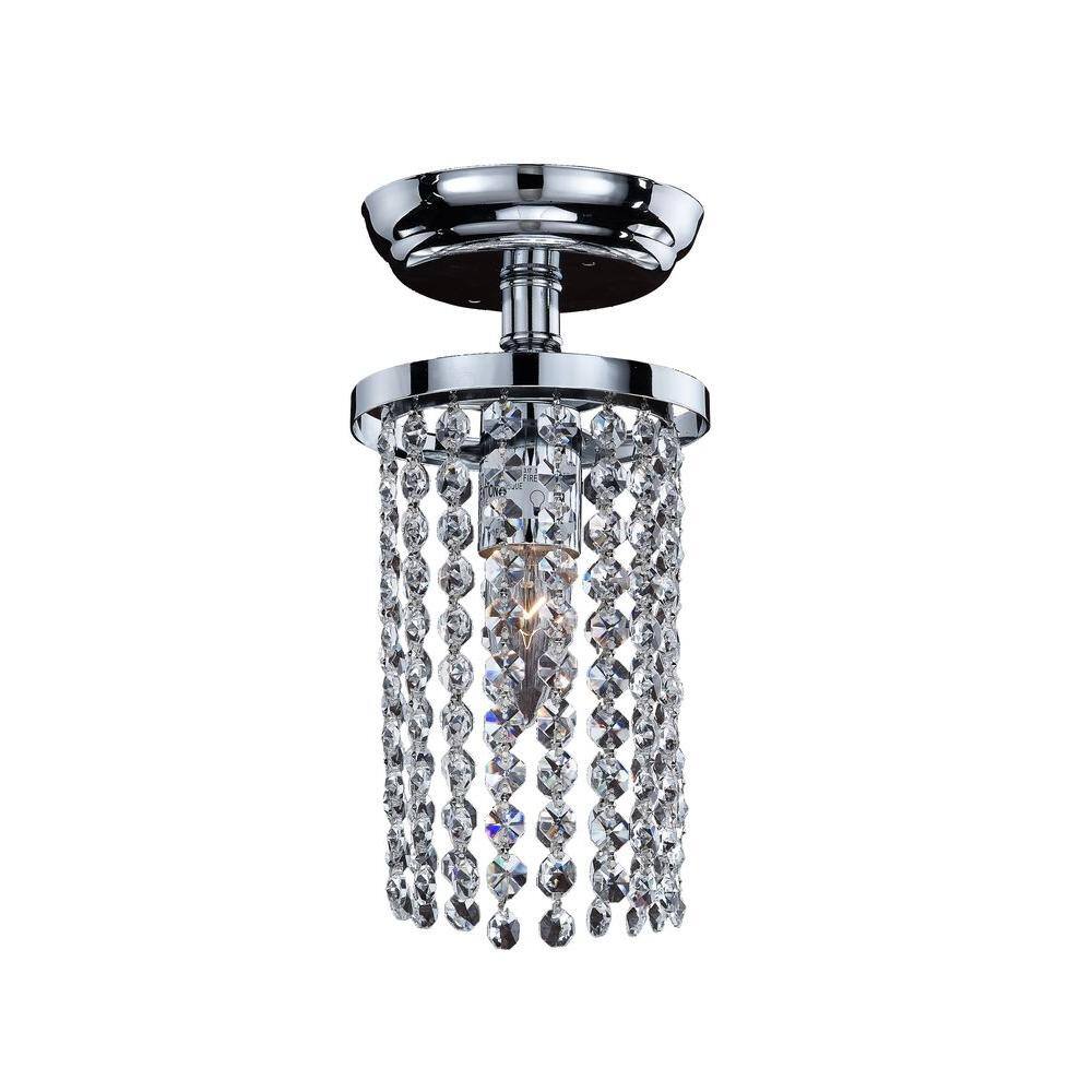 Glow Lighting 628FC6SP-7C Vista Crystal Flush Mount 6W Glow Lighting 628FC6SP-7C Vista Crystal Flush Mount 6W