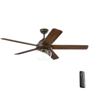 Avonbrook 56 in. LED Bronze Ceiling Fan with Light Kit and Remote Control