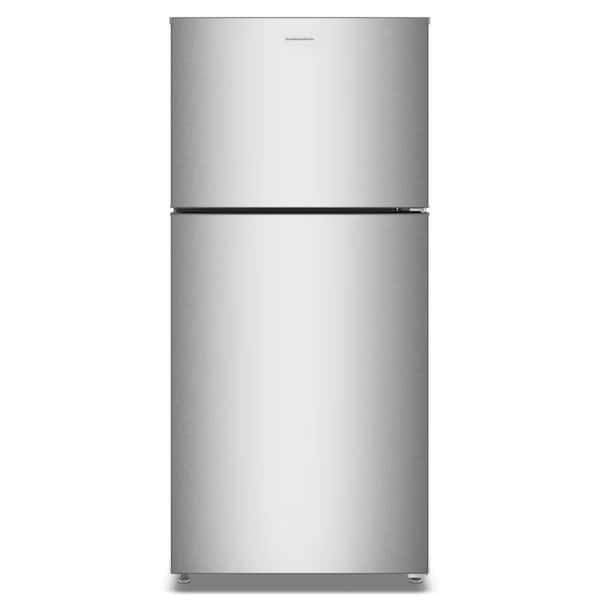 30 in. 19 cu. ft. Freestanding Top Freezer Refrigerator in Fingerprint-Resistant Stainless with Dual Crisper Drawers