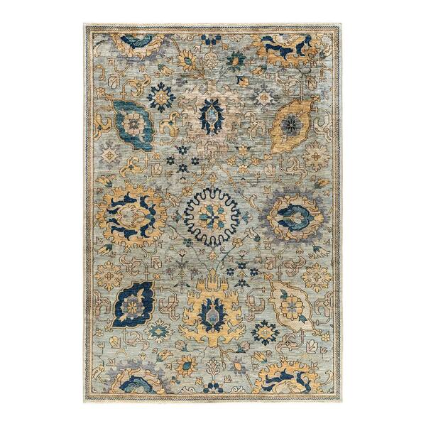 Solo Rugs Serapi Gray 6 ft. x 9 ft. Tribal Wool Indoor Area Rug